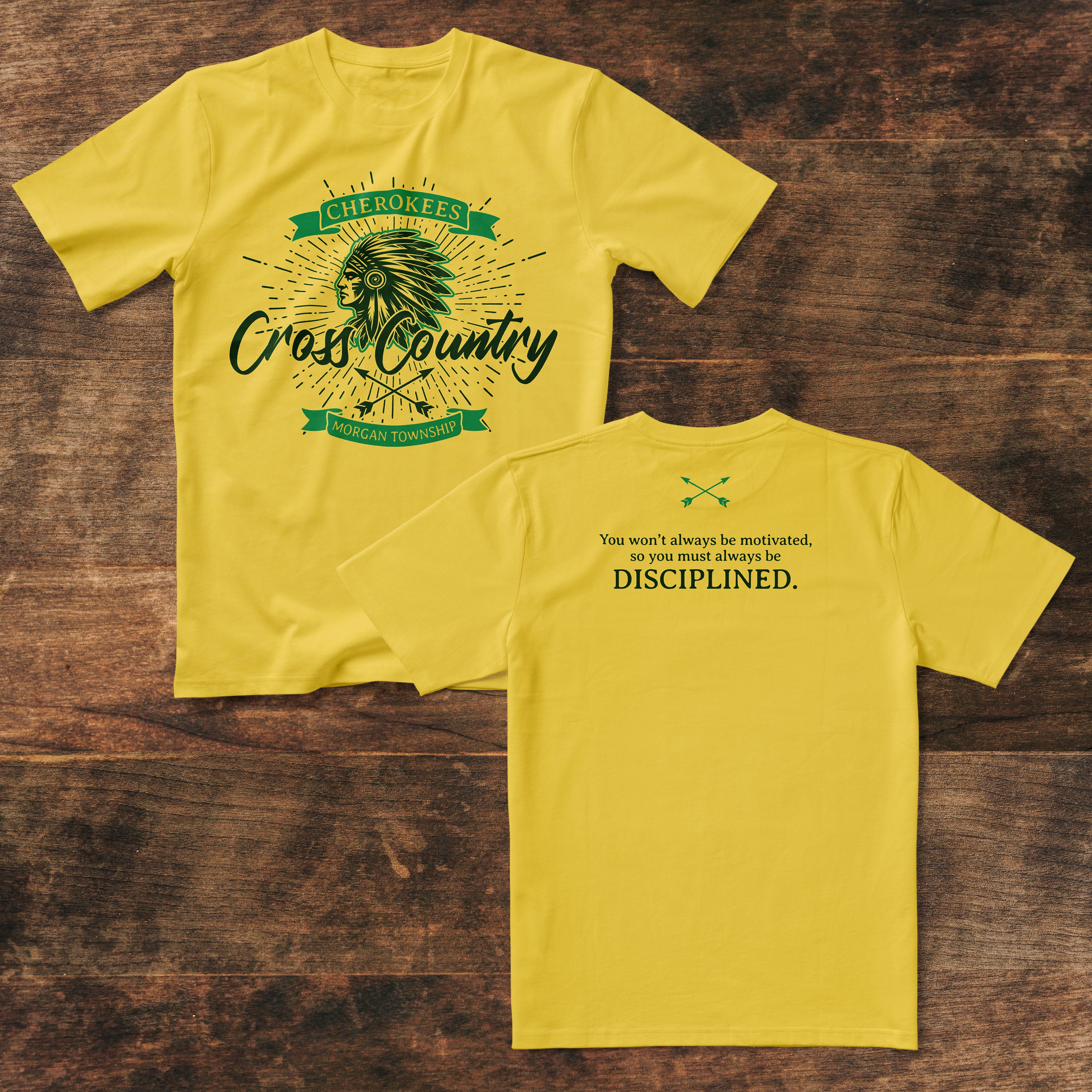"Disciplined" Team Tee - MTMS Cross Country