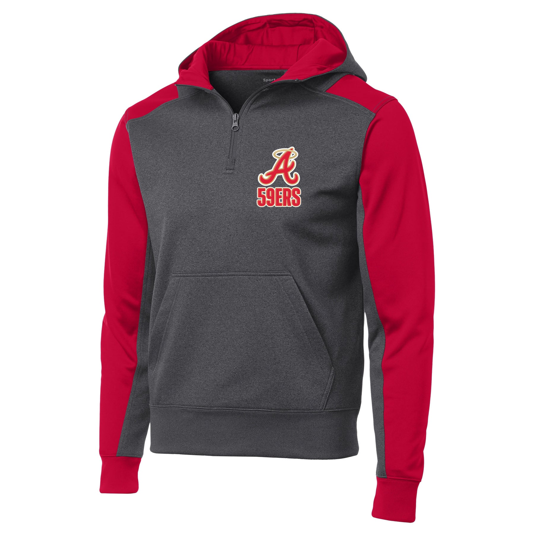 Andrean 59ers Colorblock Quarter-Zip Hoodie