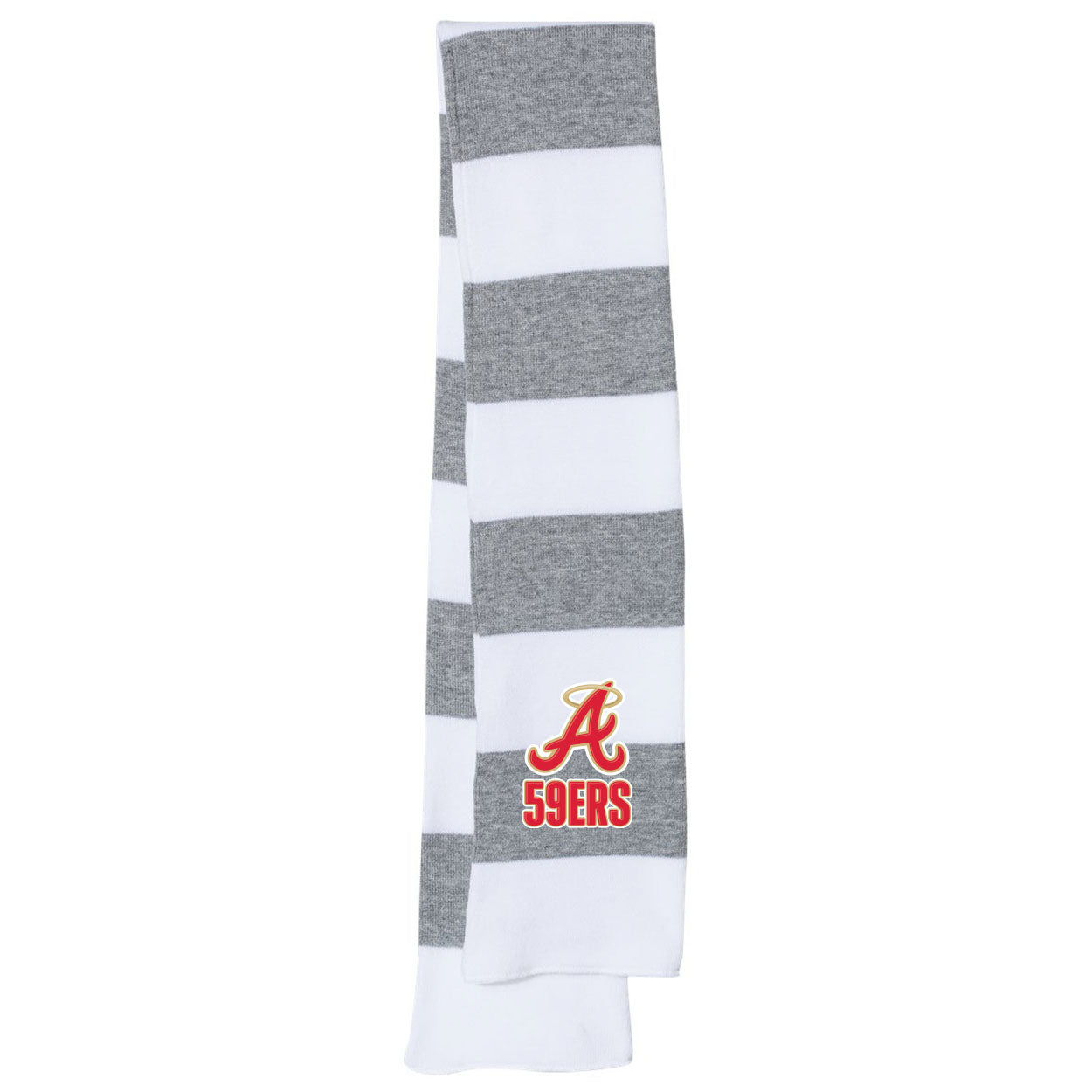 Andrean 59ers Striped Knit Scarf