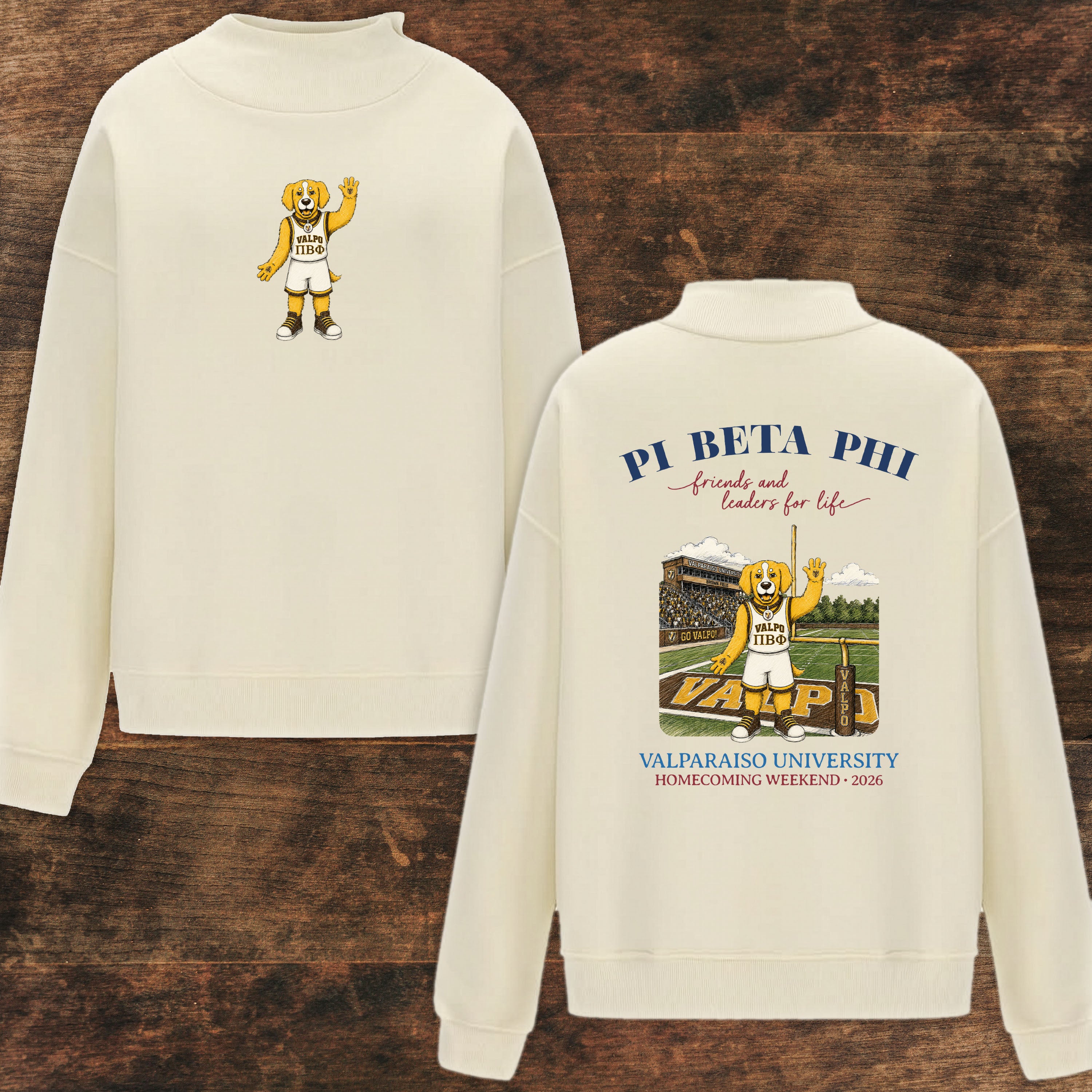 PI BETA PHI - Homecoming 2026 Mockneck Sweatshirt